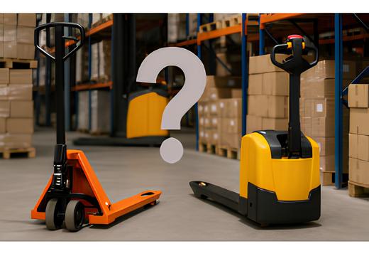 Transpalette électrique vs transpalette manuel : quel coût d’usage ?